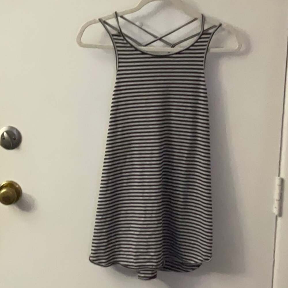 Calia by Carrie Underwood Spaghetti Strap Striped Tank M Top Activewear Sports